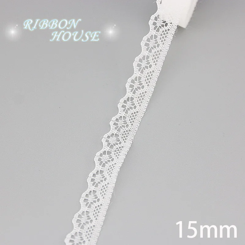 (5 yards/roll) white lace fabric Webbing Decoration packing Material roll wholesale