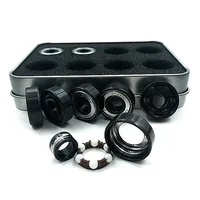 16 Uds Original BSB rodamiento de velocidad suizo 608 bolas de cerámica blancas rápidas patines patinaje en línea monopatín BSB rodamiento Ceramica