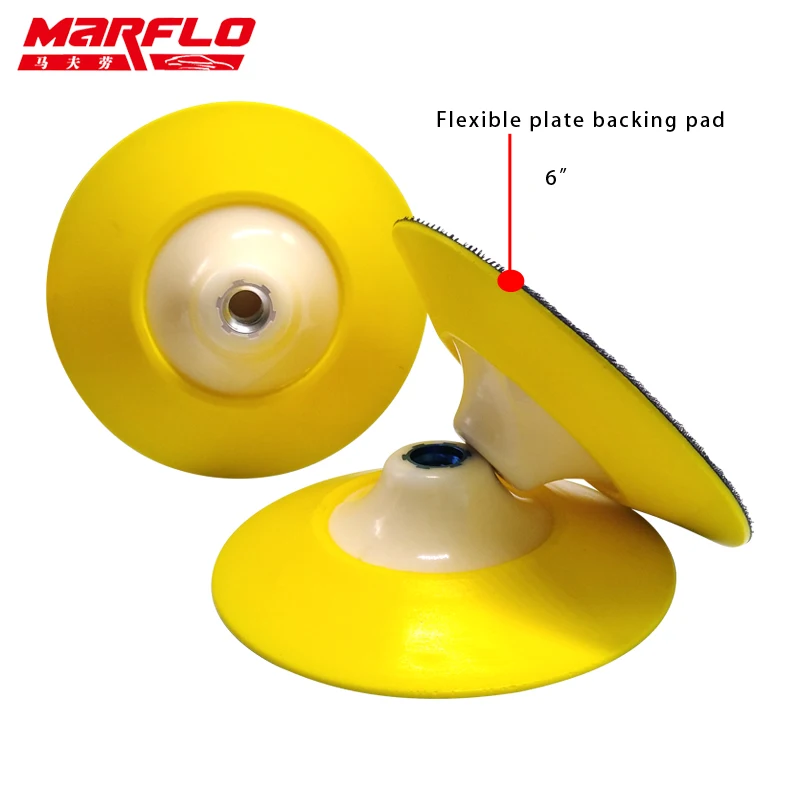 Marflo Car Wash Plate Backing Pad With Polishing Sponge Pad 6\