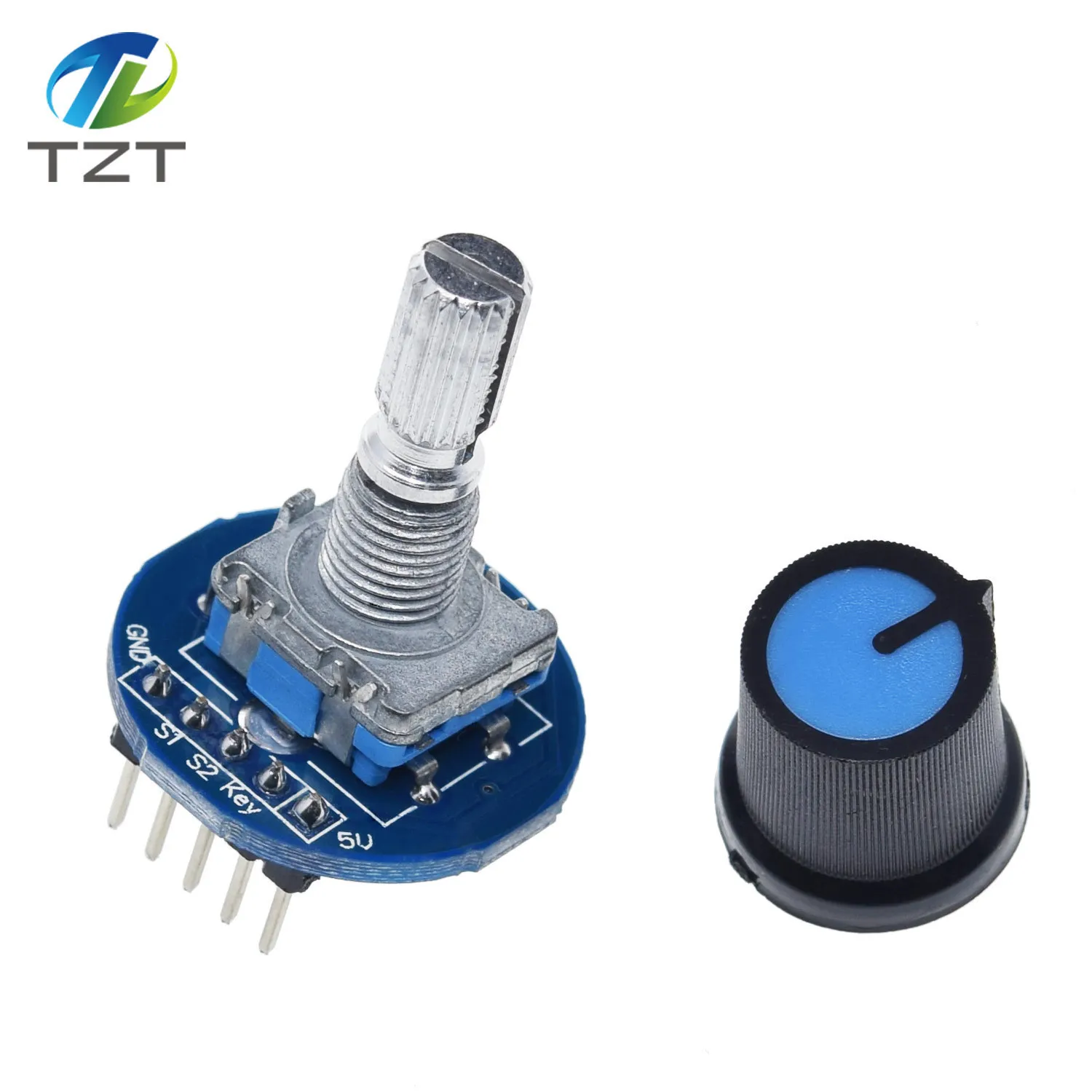 DIYTZT 1/3PCS Drehgeber Modul für Arduino Ziegel Sensor Entwicklung Runde Audio Rotierenden Potentiometer Knopf Kappe EC11 – Detail 3