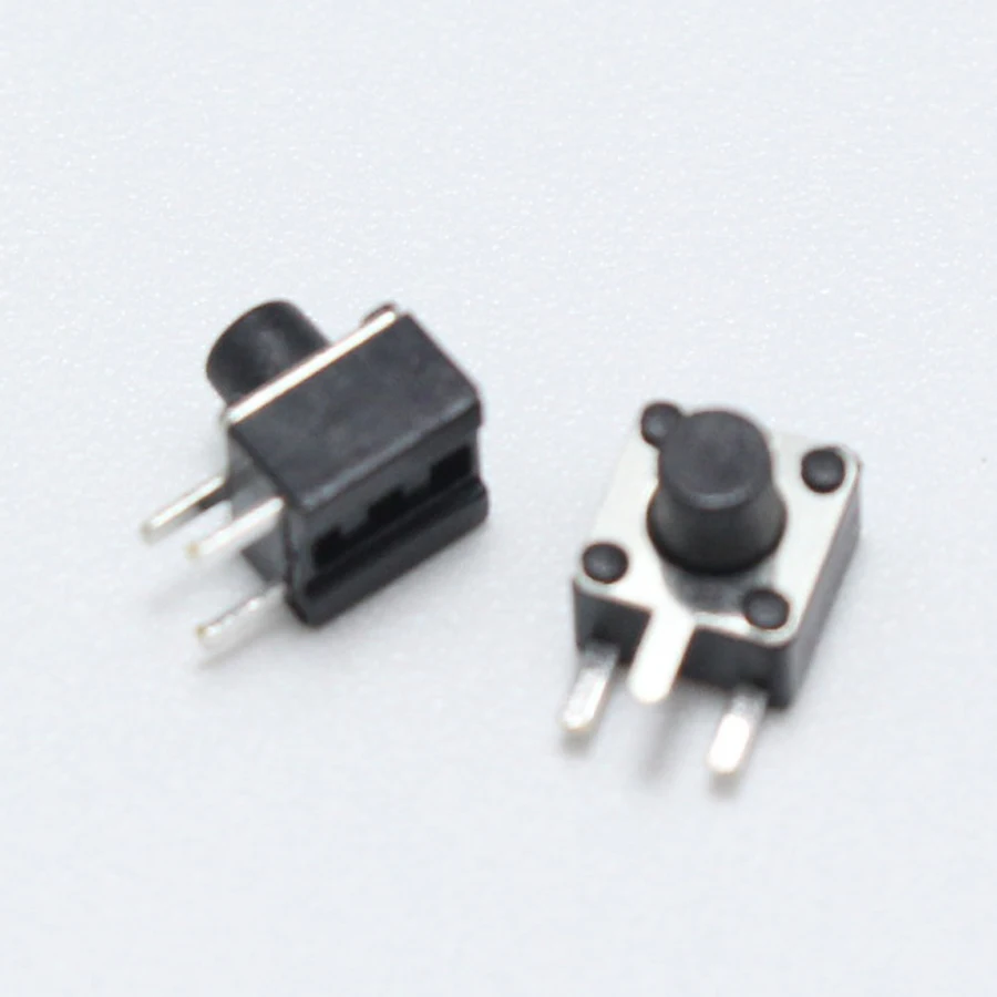 25pcs 4.5*4.5*5mm 3pin Tact Switch 4.5x4.5x5mm 3p Side Pin Micro Push Button Tactile Switchs