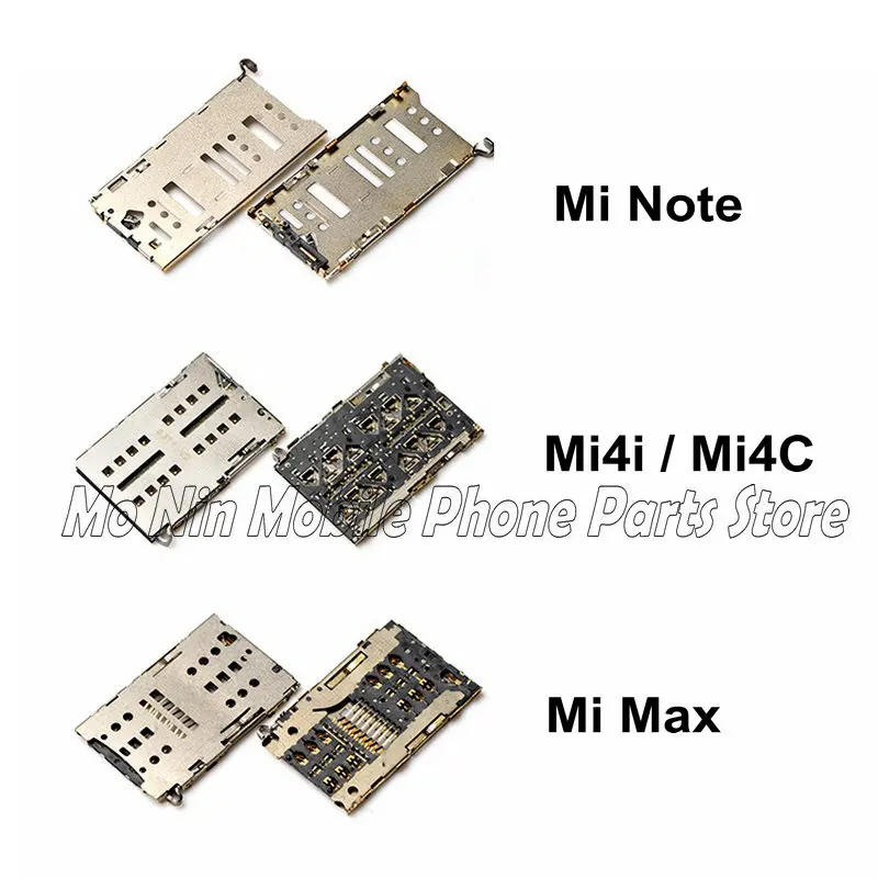 

New SIM Card Reader Connector Junctor Socket Holder Slot for Xiaomi Note Mi4C Mi4i Mi Max Replacement Parts