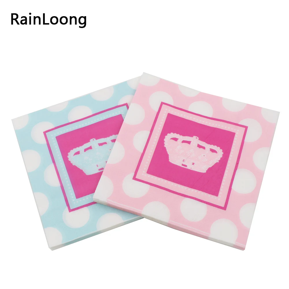 [RainLoong] Blue Anchor Paper Napkins Tissue Napkins Decoration Serviettes 33cm*33cm 1 pack (20pcs/pack)