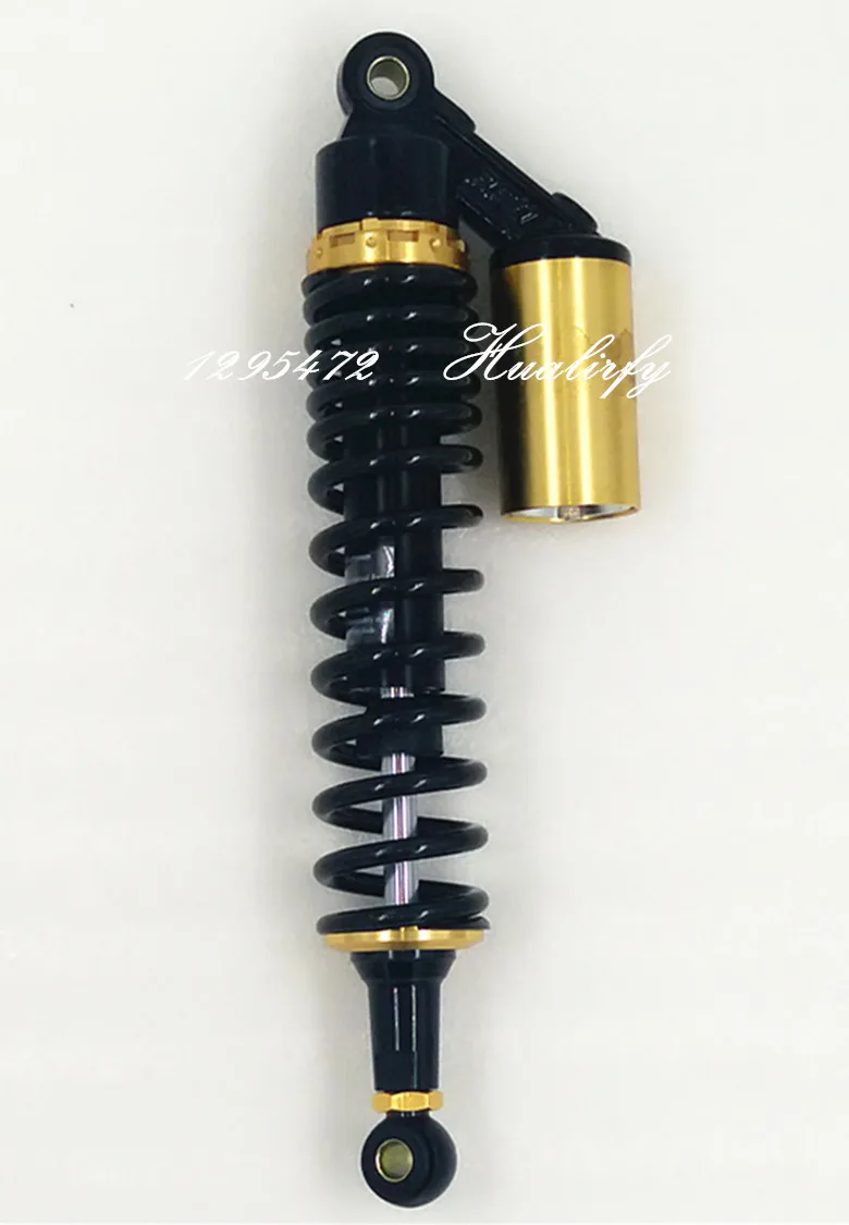 Universal 8mm spring 370mm/380mm Air Shock Absorber Suspension motorcycle for YAMAHA HONDA SUZUKI KAWASAKI BIKE ATV black+gold