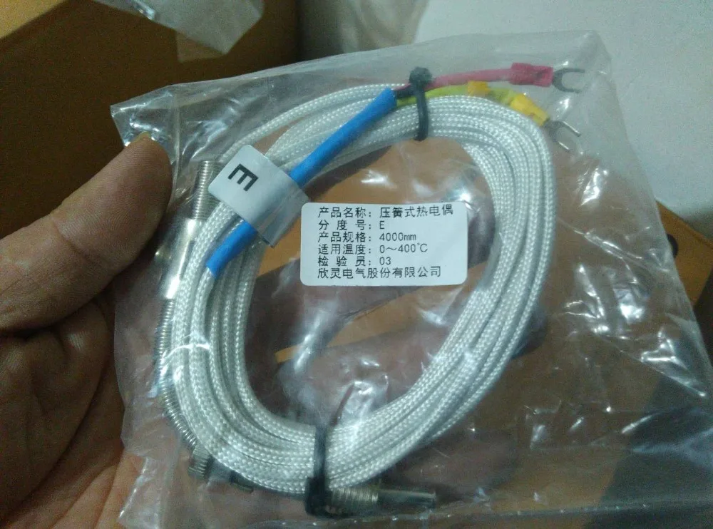 

Brand new original authentic C-Lin WRET-01 (E type) Line length 4 meters Pressure spring type Thermocouple