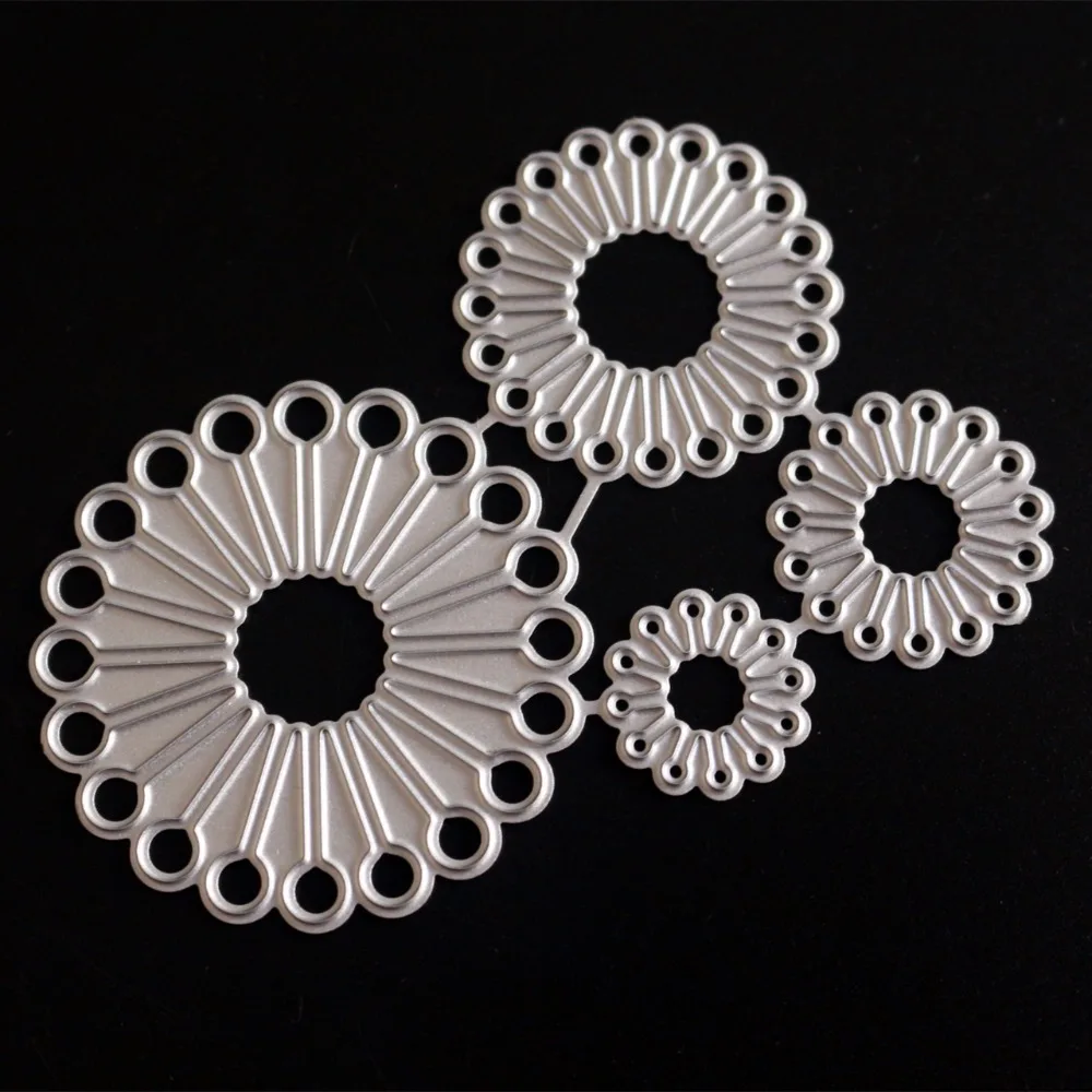 YINISE Bunga Metal Cutting Dies untuk Scrapbooking Stensil DIY Album Kartu Dekorasi Embossing Folder Kerajinan Mati Pemotongan Alat