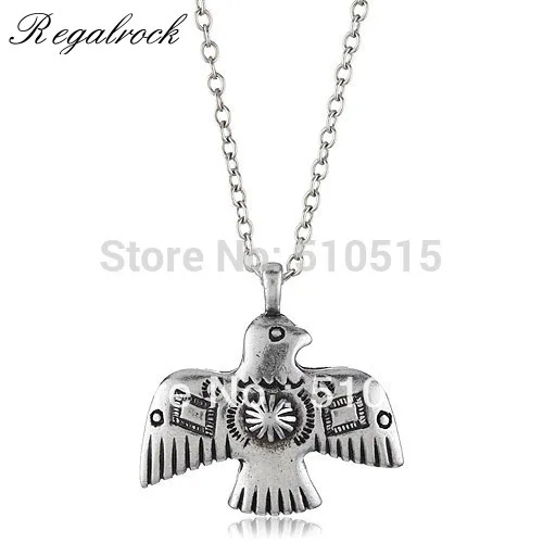 Collar bohemio Thunderbird Ptarmigan pájaro colgante Vintage Boho Phoenix bruja mágica mujeres joyería gótica