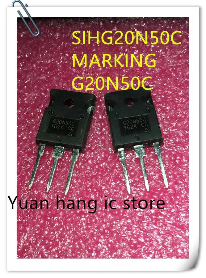 

Free Shipping 10pcs/lot G20N50C SIHG20N50C-E3 VISHAY Field effect transistor genuine 20A 500V