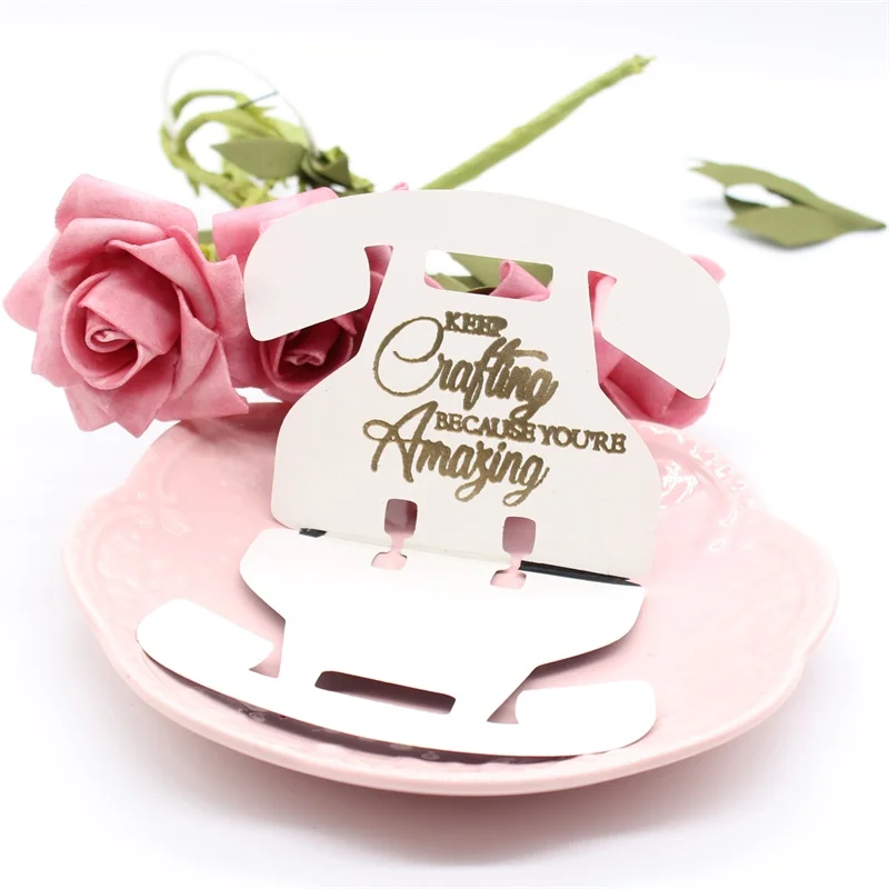 KSCRAFT Desk phone Metal Cutting Dies Stencils for DIY Scrapbooking/photo album Decorative Embossing DIY Paper Cards