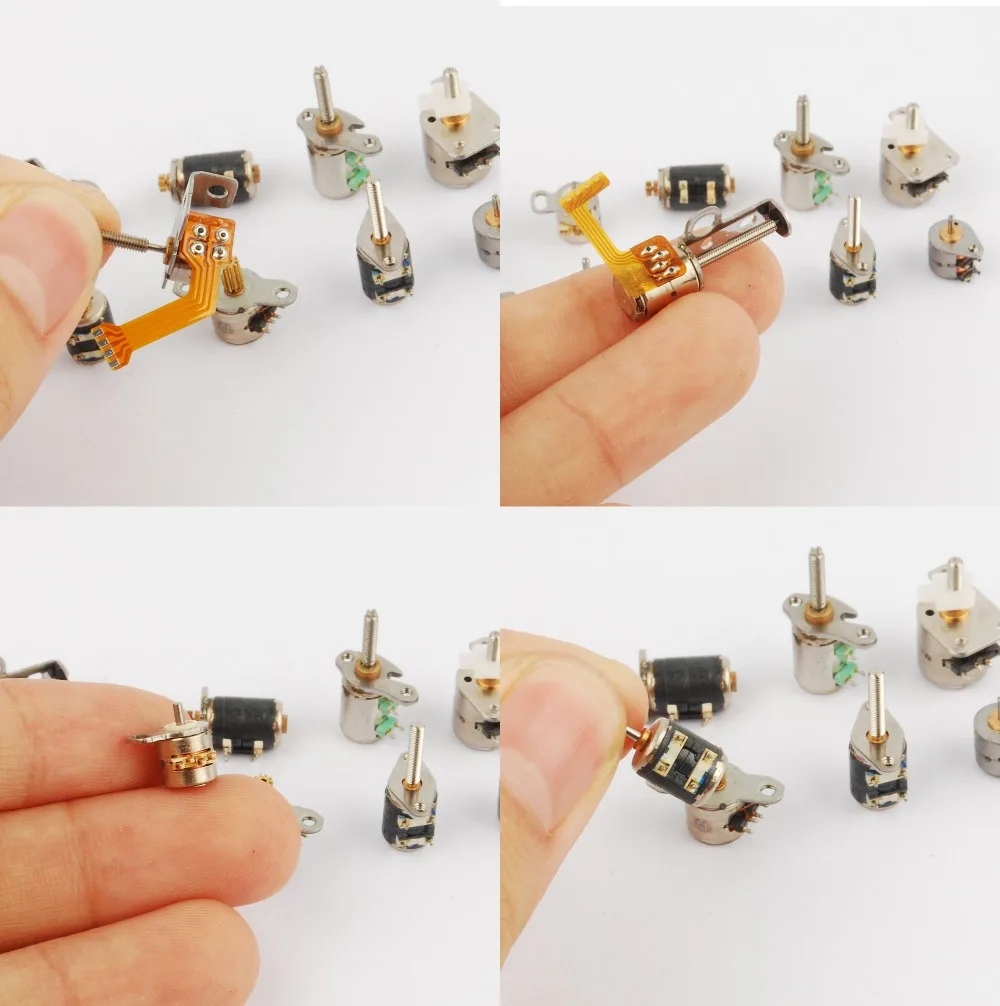 50pcs 3-5V dc 10 kinds of 4 Wire 2 Phase micro stepper motor Mini stepping motor