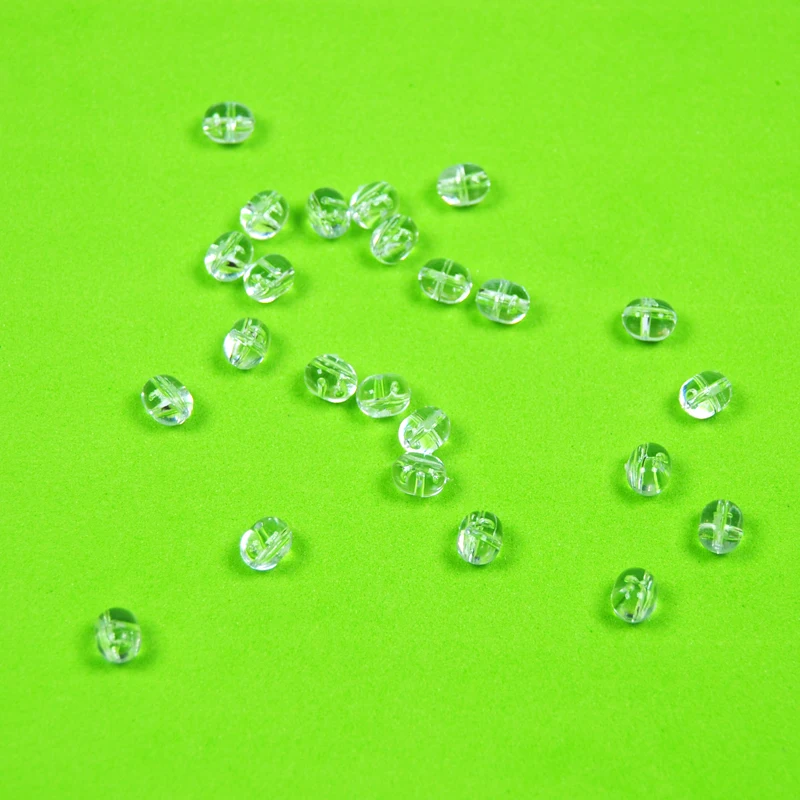 Jigeecarp 1000 Pcs di Pesca Alla Carpa Chiaro Ovale Croce Branelli Del Foro di Plastica Sabiki Rig 3 Modo Del Branello Ponticello di Collegamento