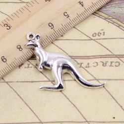 10pcs Charms Australia Kangaroo 47x31mm Tibetan Bronze Silver Color Pendants Antique Jewelry Making DIY Handmade Craft Pendant