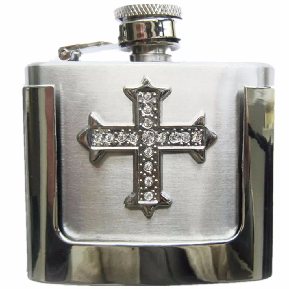 Bán lẻ Nam Vành Đai Vành Đai Khóa Hai oz Thép Không Gỉ Flask Belt Buckle Vận Chuyển Miễn Phí BUCKLE-FL-LT026