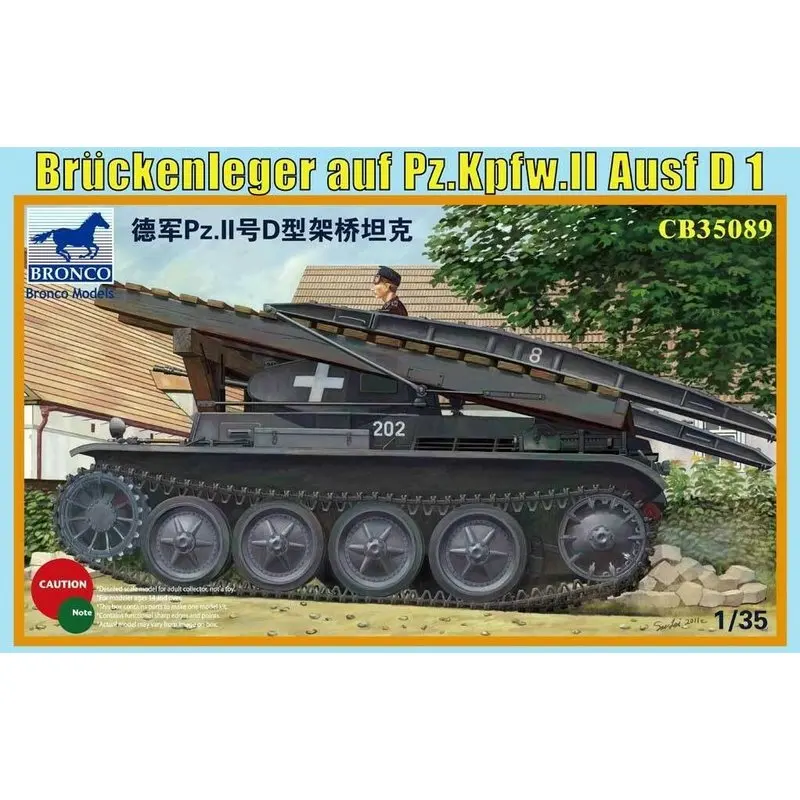 

BRONCO CB35089 1/35 Bruckenleger auf Pz.kpfw.II Ausf - Scale Model Kit