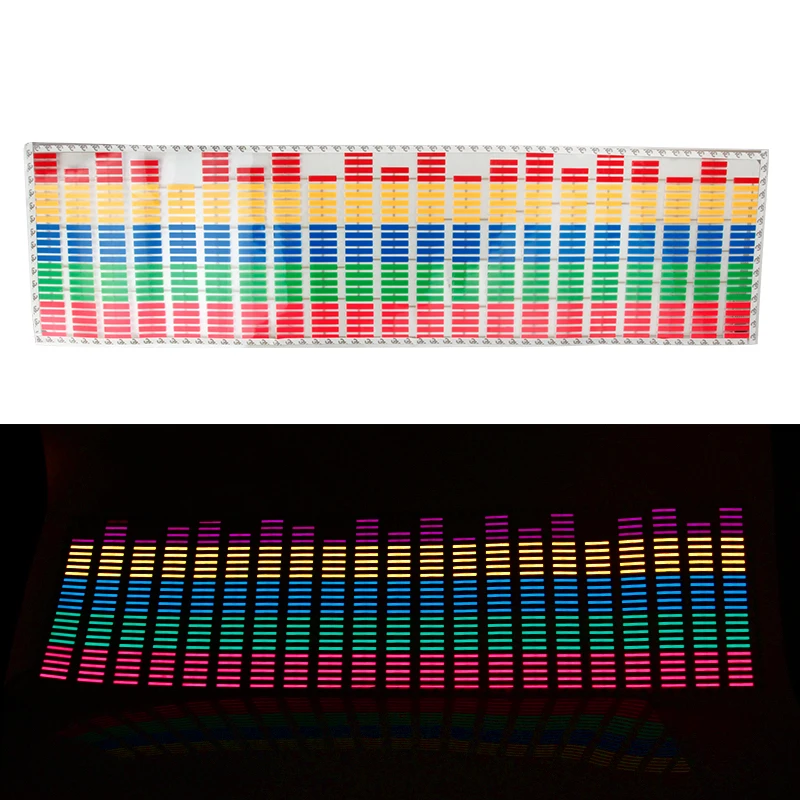 Car Windshield Aromatherapy Light LED RGB Car Interiror Atmosphere Music Rhythm EL Sheet Sticker Glow Flash Panel Flashing Light