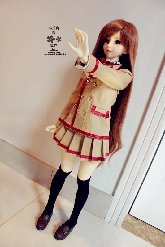 

1/4 1/3 scale BJD School uniforms coat+shirt+skirt for SD clothing BJD doll accessories,Not included doll,shoes,wig,accessories