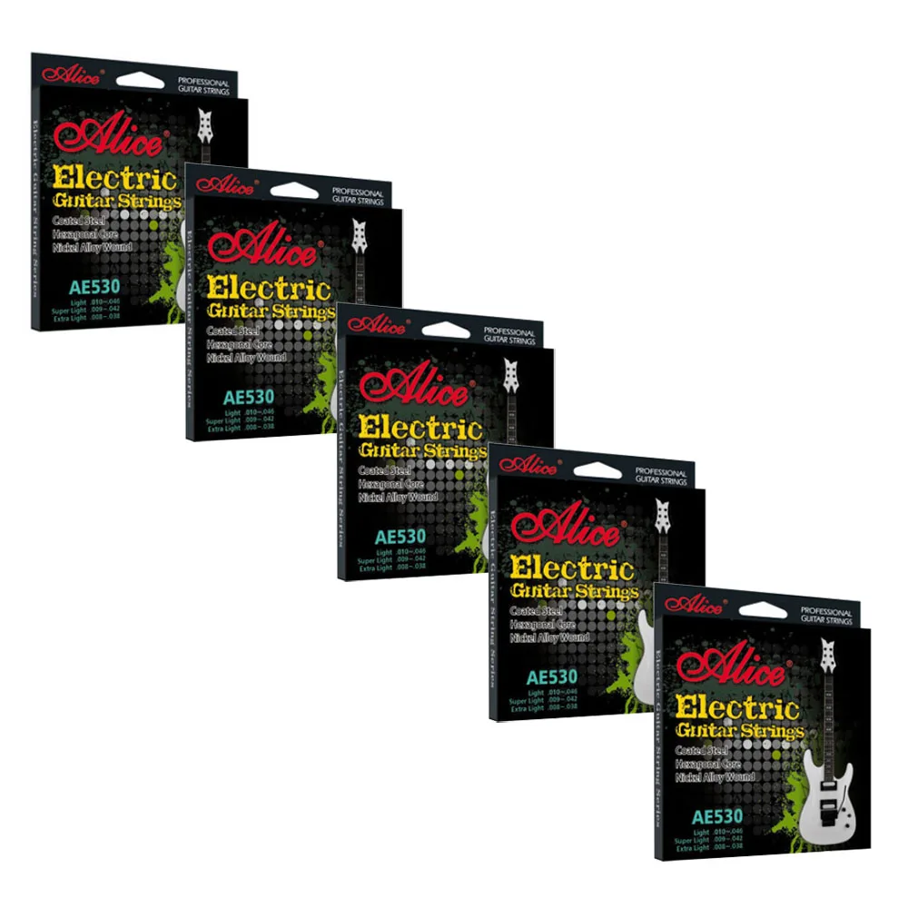 

5 Sets Alice AE530 Professional Electric Guitar Strings 6-string Set L SL XL