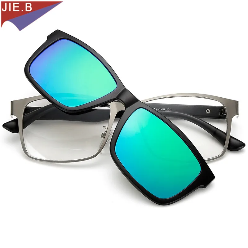 

Fashion RT90 Alloy Glasses Frame For men glasses Clip on Sunglasses Dual Purpose Polarized Lens Optical Eyeglasses Frame Women