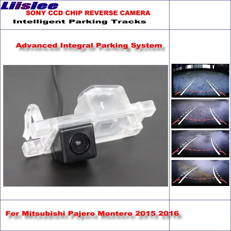 

Car Reverse Rear View Camera For Mitsubishi Pajero Montero 2015 2016 Intelligent Parking Tracks NTSC RCA AUX HD CCD Night Vision