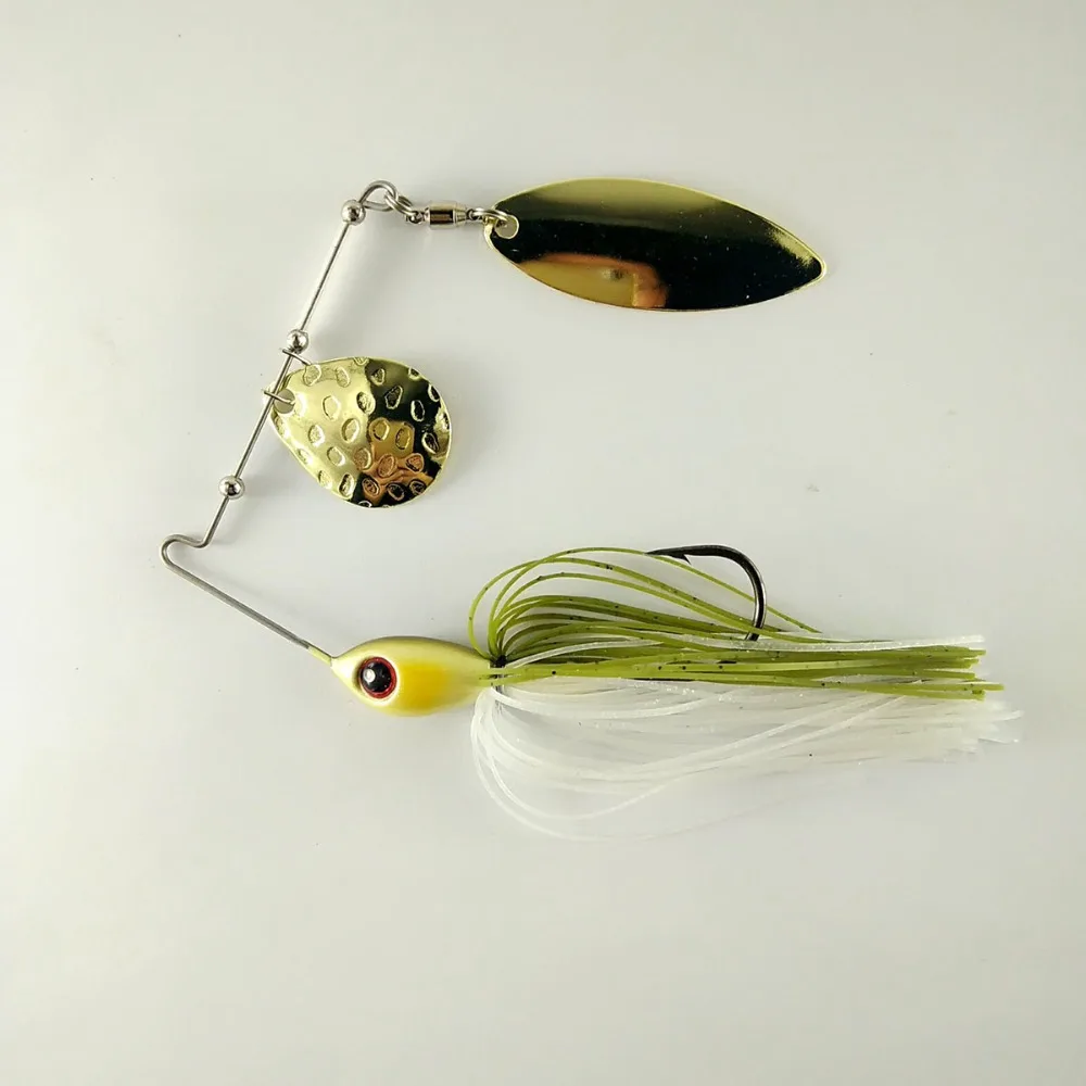 BassLegend- Fishing DB-Spin Metal Bait Spinnerbait Double Blade Bass Pike Trout Chub Lure 10g