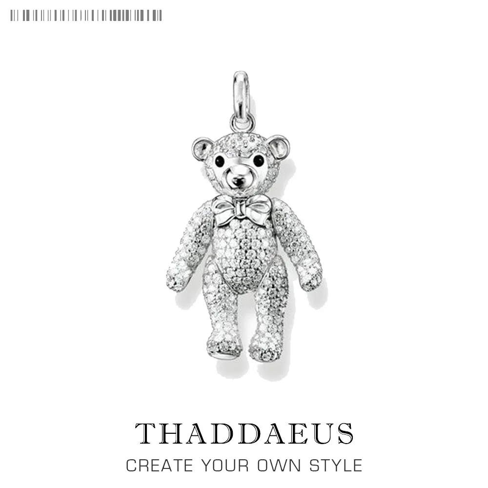 Pendant Teddy Bear,2020 Spring New Fashion  Jewelry Europe Bijoux Cute Accessories Gift For  Woman Men