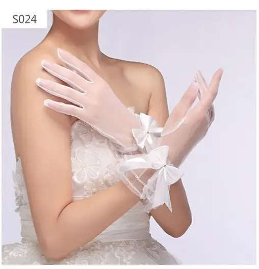 2018 nova chegada appliqued luvas de casamento longo dedo marfim feminino cotovelo luvas de noiva baratos rendas casamento accesorries lt07