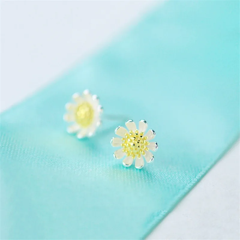 Sunny Beautiful Flower Fashion One Pair 925 Sterling Silver Earring Accessories Luxury Jewelery Gift For Women Earrings