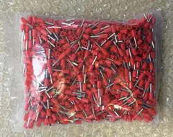 200pcs E1508 E1510 E1512 E1518 Tube insulating Insulated terminals 1.5MM2 Insulated Cord End Terminal Wire Ferrules