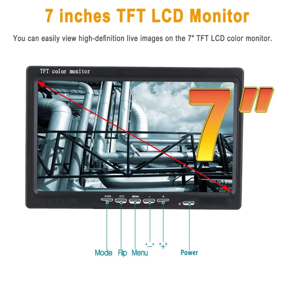 SYANSPAN 7 "DVR Well Pipe Inspection videocamera, Drain fognature Pipeline endoscopio industriale con tastiera Audio Snapshot IP68