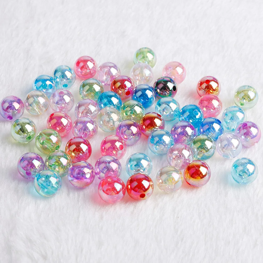 6/8/10/12mm 50/100pcs Acrylic Beads Bayberry Beads Round Loose Beads Fit Europe Beads For Jewelry Making DIY Accessories