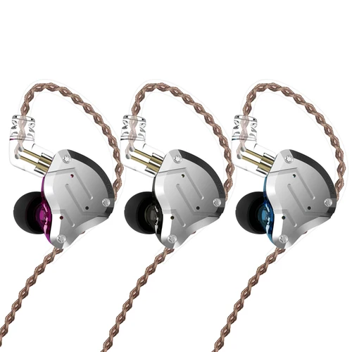 Imagen 2 del producto KZ ZS10 PRO auriculares intrauditivos Metal 4ba + 1dd híbrido 10 unidades Hifi Bass Ears Monitor auriculares deportivos con cancelación de ruido 2 pines para AST