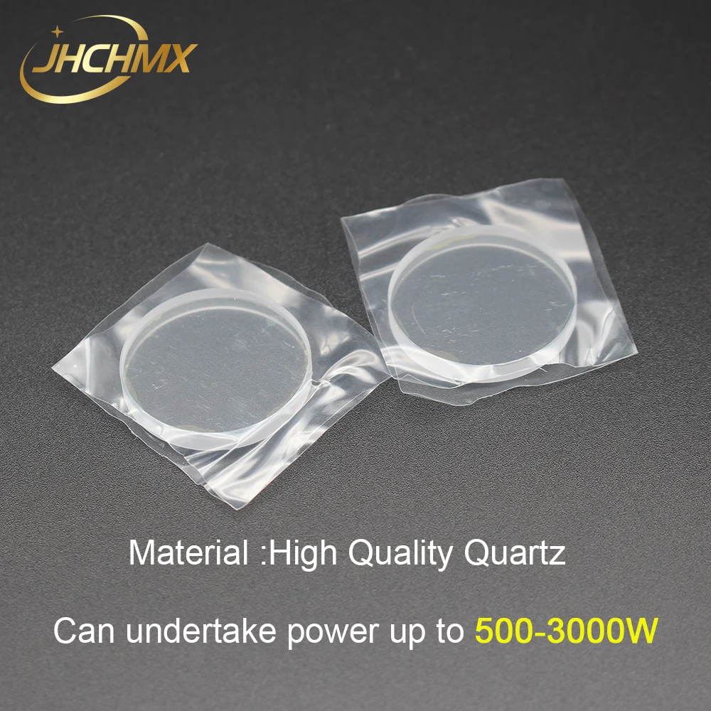 JHCHMX 10 قطعة/الوحدة Raytools الألياف الليزر واقية عدسة/الزجاج 28*4/27.9*4.1 مللي متر 1064nm 500-3000W Raytools Bodor الليزر أجزاء