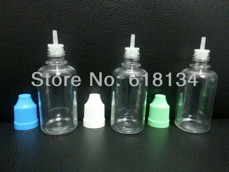 

Wholesale Free shipping 500pcs 30ML PET Eye Dropper Bottle with dropper tip childproof caps E-cigarette