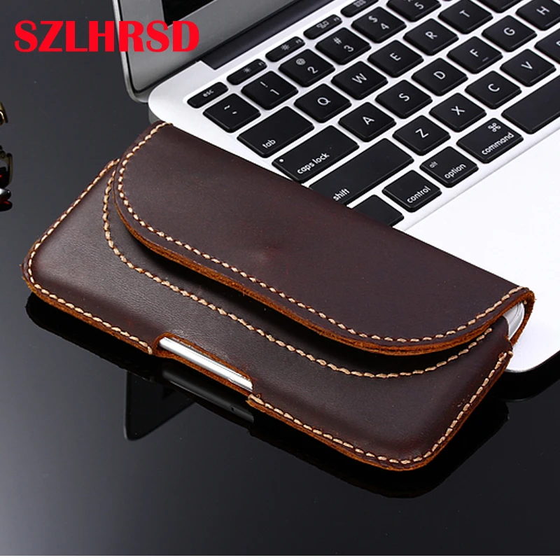 Vivo X23 V11 Pro High quality Handmade 100% Genuine Leather Men's Waist Bag Outdoor Bag Vivo NEX A NEX S Case Cover Phone Bag