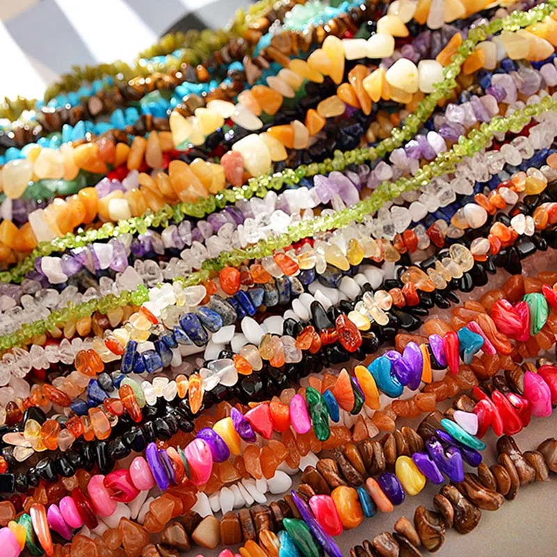 Natural Stone Beads Chips 5-8mm Agates Turquolse Strand 16 inch Lrregular Gravel Bead Diy Bracelet Supplies For Jewelry Making