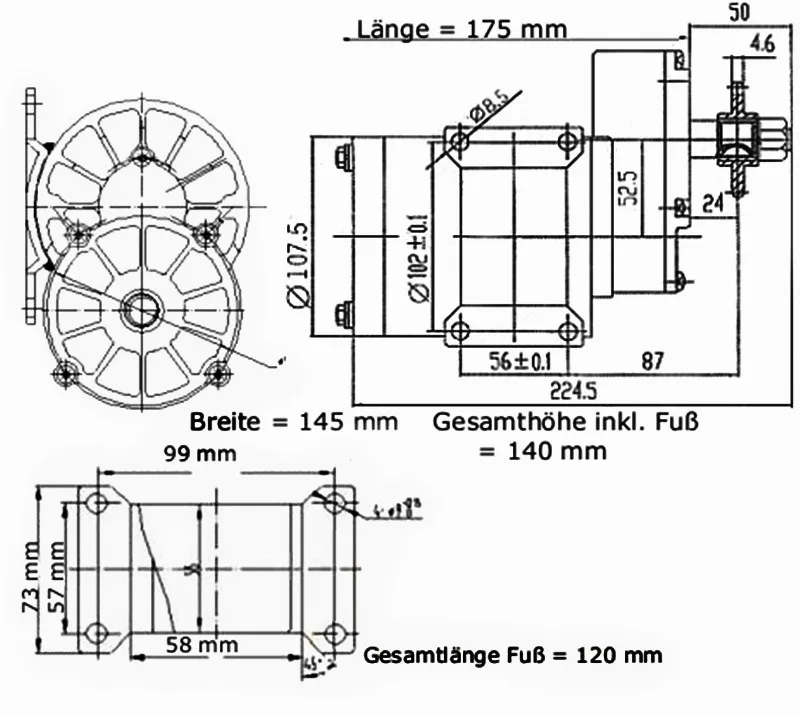 Imagem -04 - Velocidade do Motor 450w 600 da Escova de My1020z 24v 36 48v 60v 2700rpm 3000rpm 3200rpm para o Trotinette Bonde do Triciclo Alta