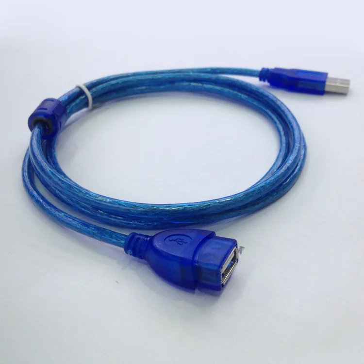 1.5 meter High Speed USB 2.0 480Mbps M/F male To female cable extension wire for Hub/keyboard/Mouse/headset - 1pcs-Blue