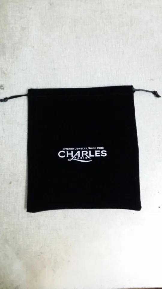 

high quality drawstring bag 2000pcs velvet bag 8*12cm and 6*8cm(1000pcs each size) with custom logo and free shipping by DHL