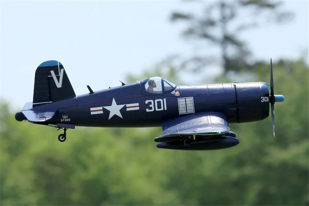 FMS 1400MM 1.4M F4U Corsir Blue 6CH with Flaps Retracts PNP RC Airplane Gaint Warbird Radio Remote Control Model Plane Aircraft