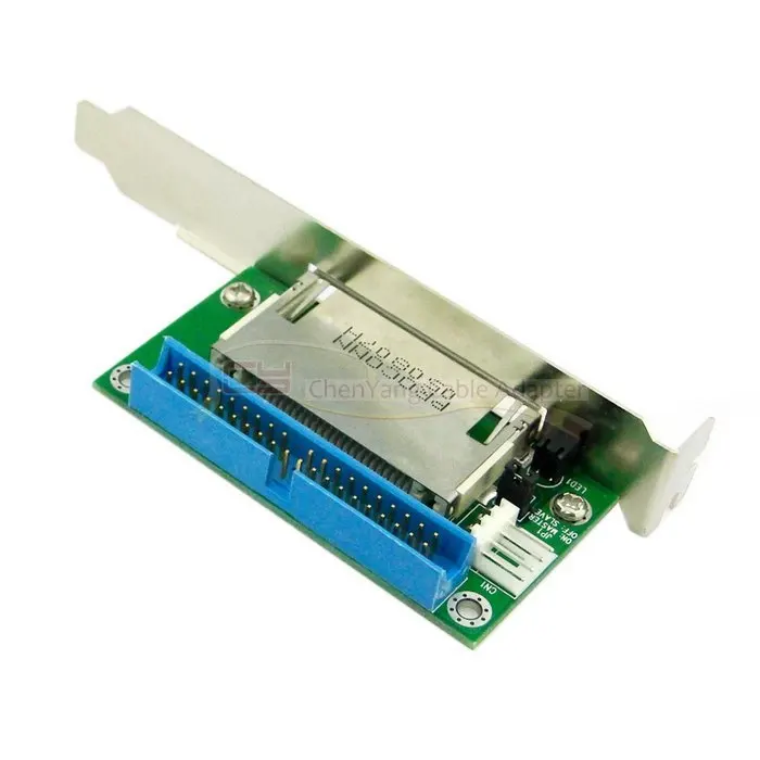 Alta qualidade ATA 40Pin IDE para CF Compact Flash Adapter Converter com Suporte PCI Painel Traseiro atacado Russia Brasil