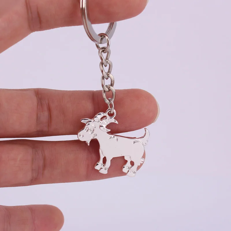 hzew goat key chains two colors sheep keychain gift