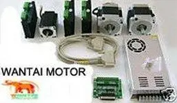 

New Arrival! Wantai 3 Axis Nema34 Stepper Motor 1600oz-in&Nema23 Stepper Motor 425oz-in+Drivers DQ860MA&DQ542MA CNC Mill Cut