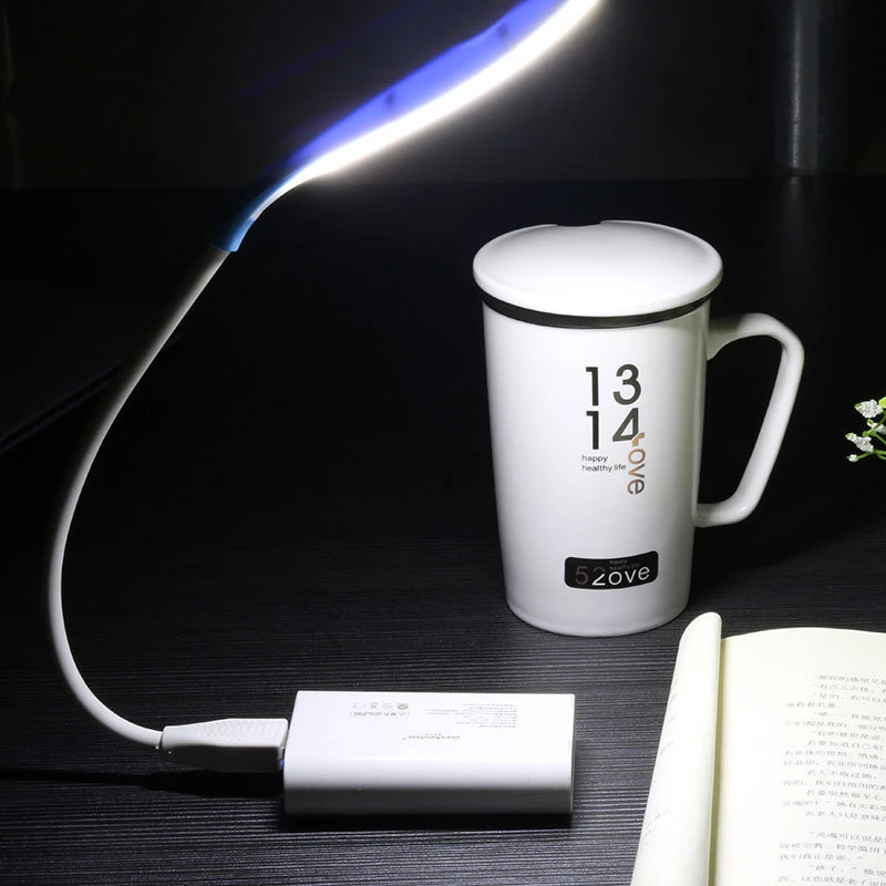 

Portable USB Computer Book light Desk Lamp with Brightness Desk Lamp Table Lamp 1W LED Reading Light Flash