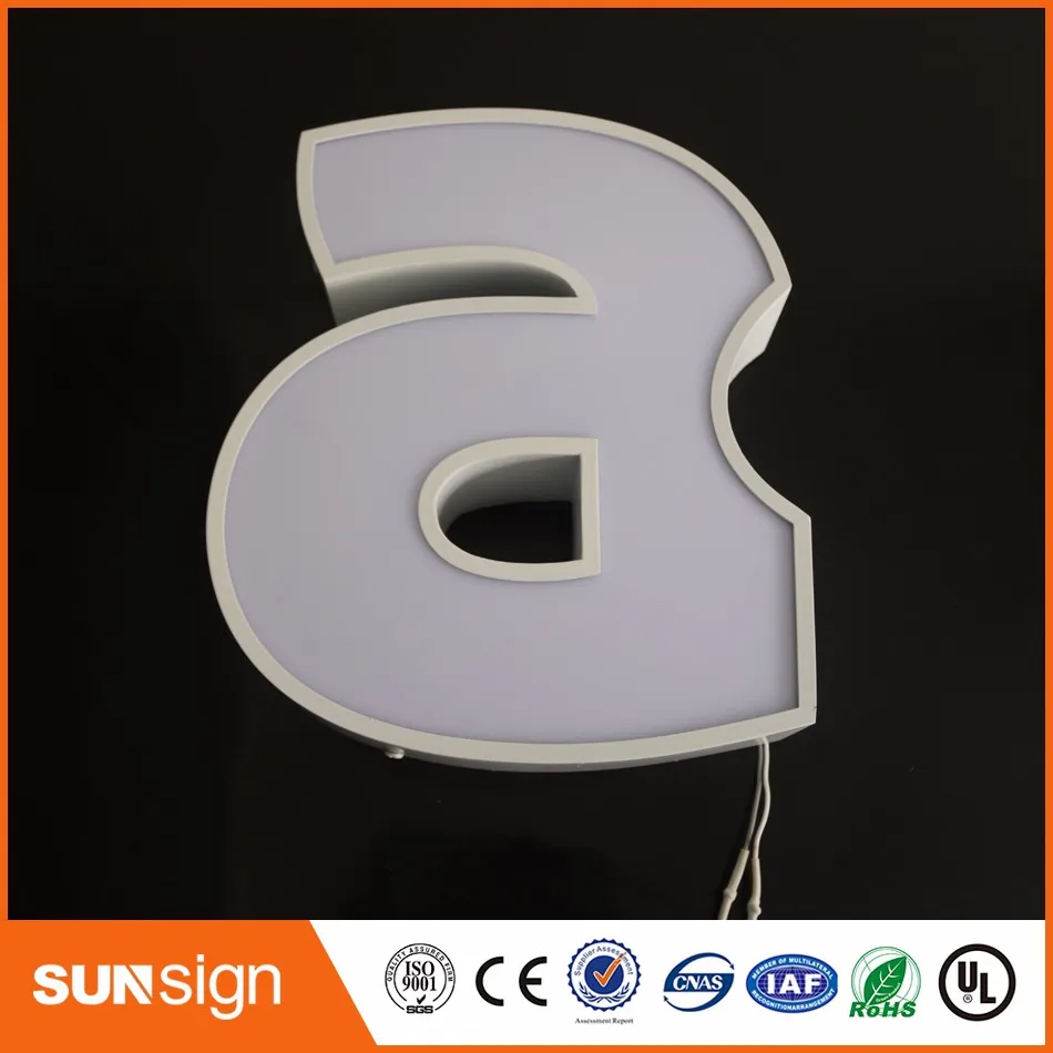 Factory Outlet Outdoor Acrylic LED luminous letter sign