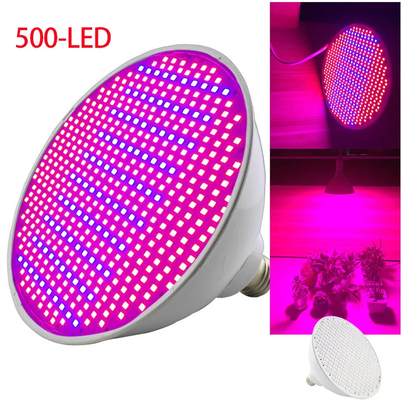 

500 Led Plant Grow Light Bulbs Phyto Lamp Hydro Growing Vegetable Growing Bulbs Greenhouse For Flower Plant