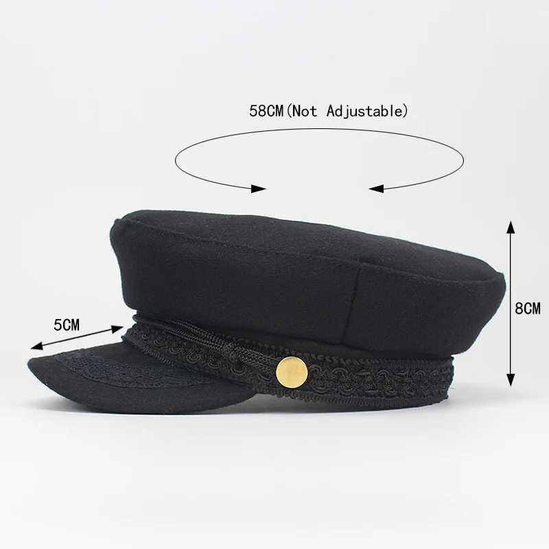 Spring Autumn Newsboy Hats for Women Lace belt button Military Caps Ladies Fashion Streetwear Flat Caps Female Octagonal Boina