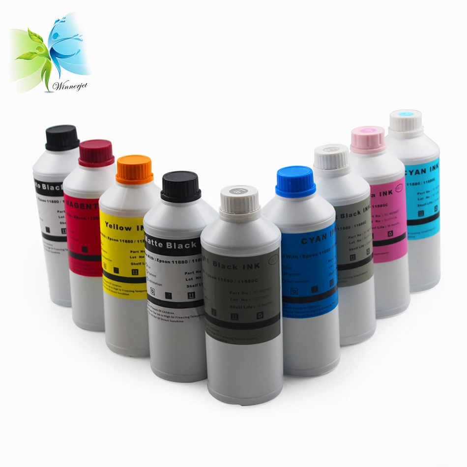 Winnerjet 1000ML X 9 colors sublimation ink for Epson Stylus Pro 11880 11880c printer ink cartridge excellent ink