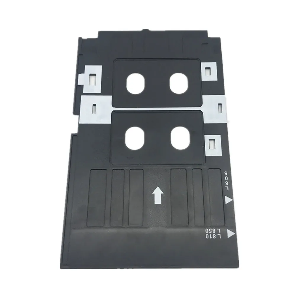 PVC ID card tray for Epson L800,L801,L805,L810,L850 inkjet printers to printing blank CR80 size inkjet pvc cards membership card