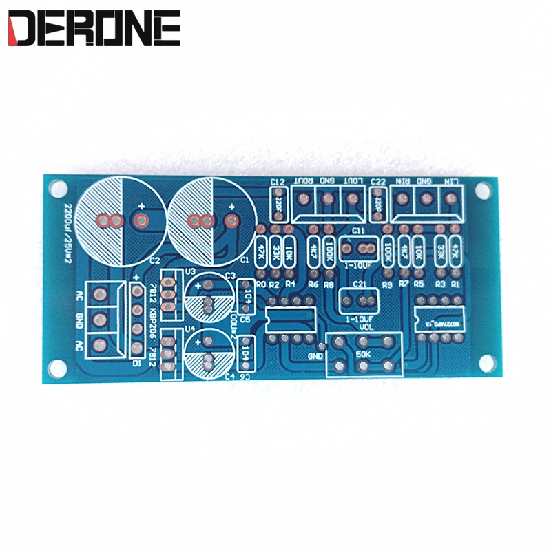 2 piece preamplifier board PCB NE5532 AD827JN OPA2604AP OPA2132PA pre amp PCB Reference musical fidelity A1