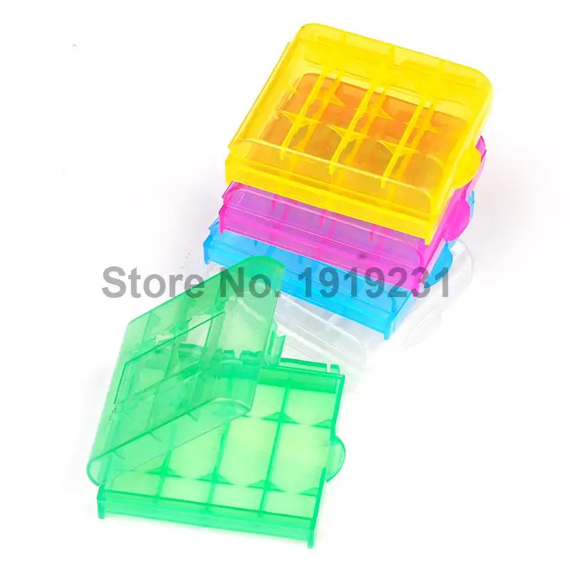 20PCS Hard Plastic Case Holder Storage Box For AA AAA Battery